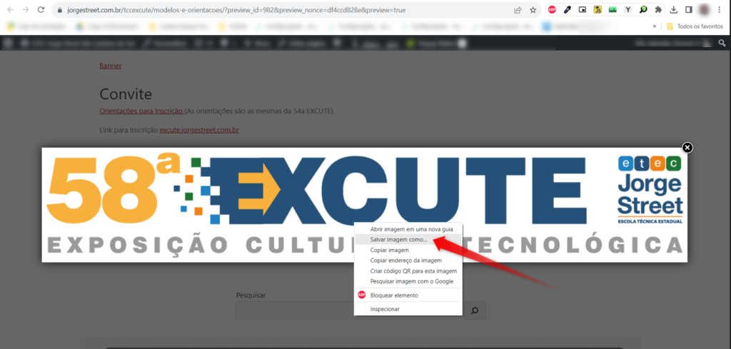Ao abrir a imagem clicar como botão direito do mouse e clique em salvar imagem como